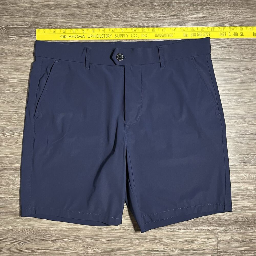 Greyson Montauk Performance Shorts Men's 34 Maltese Blue 8" Stretch Golf EUC - Picture 8 of 10